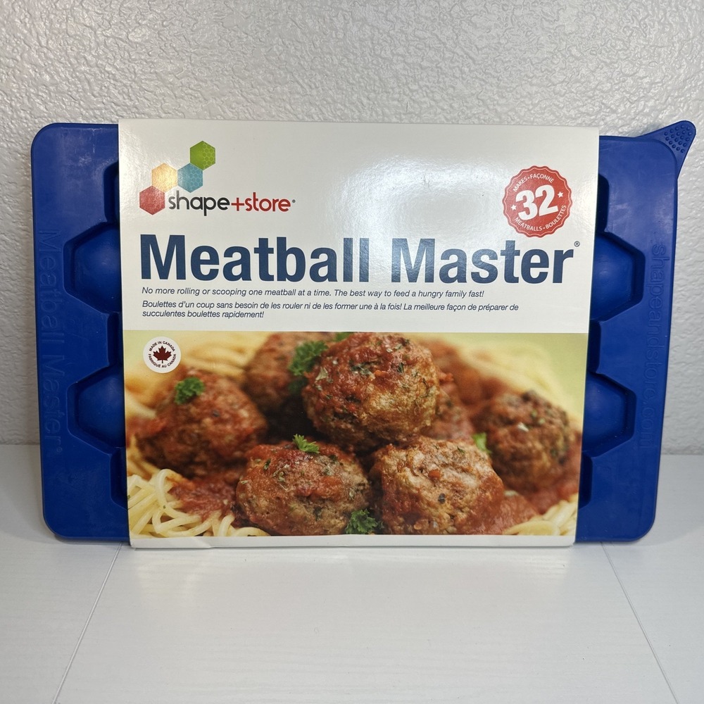 Shape+Store Meatball Master Cookie Dough Making Silicone Tool 32 Balls 1oz NEW